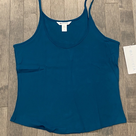 NWT Athleta Signature Rib Thin Strap Tank Top - Picture 2 of 10